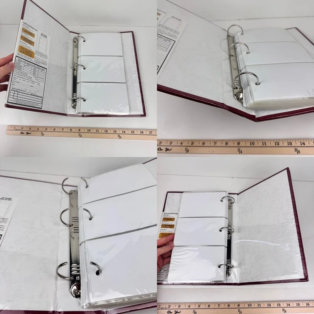 Vtg 2001 Pioneer Photo Album 3‎ Ring Binder Sealed Maroon Gold Accents READ